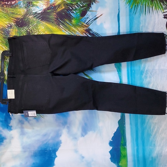 Universal Thread black denim mid-rise skinny fitted hip&thigh women's si… - Picture 5 of 9